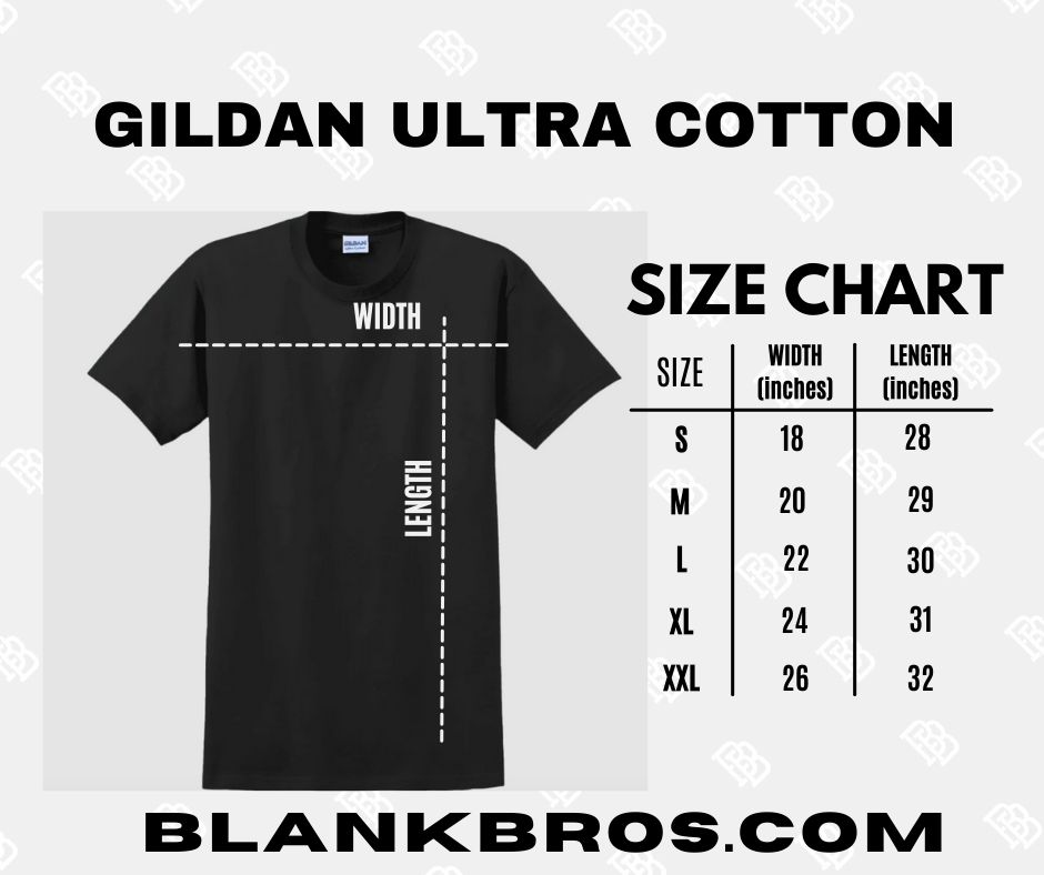 GILDAN ULTRA COTTON T-SHIRT (BLANK SHIRTS ONLY)